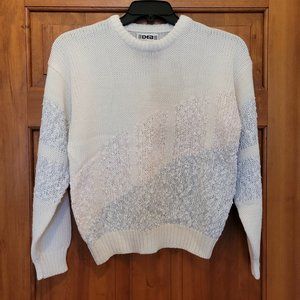 Vintage DEB Acrylic Knit Sweater Pastels Sz L 80s